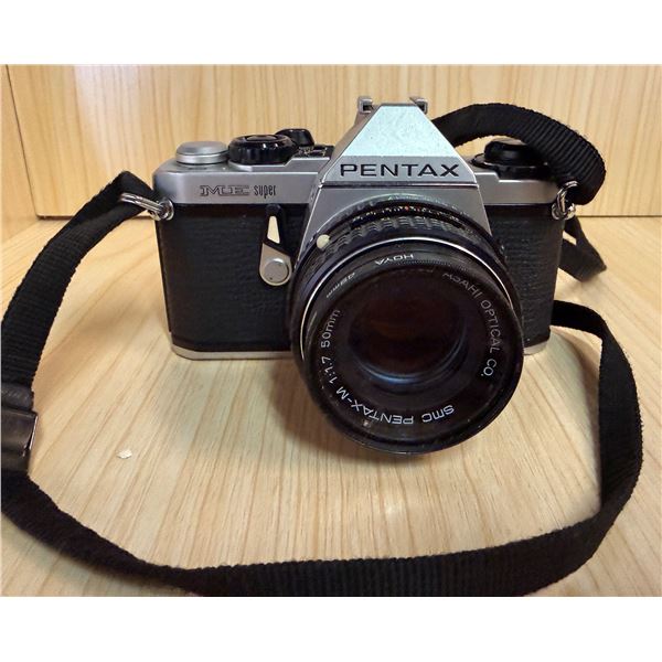 Pentax ME Super 35mm Film SLR Camera w/ SMC Pentax-M 50mm f/1.7 Lens