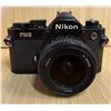 Image 1 : Nikon FM2 35mm Film SLR Camera Body w/ AF Nikkor 28mm 1:2.8 D Lens