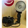Image 1 : Nikon FM3A 35mm Film SLR Camera w/ AF NIKKOR 28mm f/2.8D Lens & Lumedyne Flash Bracket