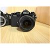 Image 2 : Qty 2 Nikon FM3A 35mm Film SLR Cameras w/ 1 AF Nikkor 28mm f/2.8D Lens (for parts or repair)