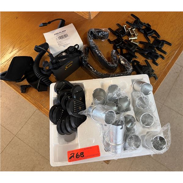 Photography Lighting Accessories:  Flash Trigger, Misc Clamps & Light Modifiers