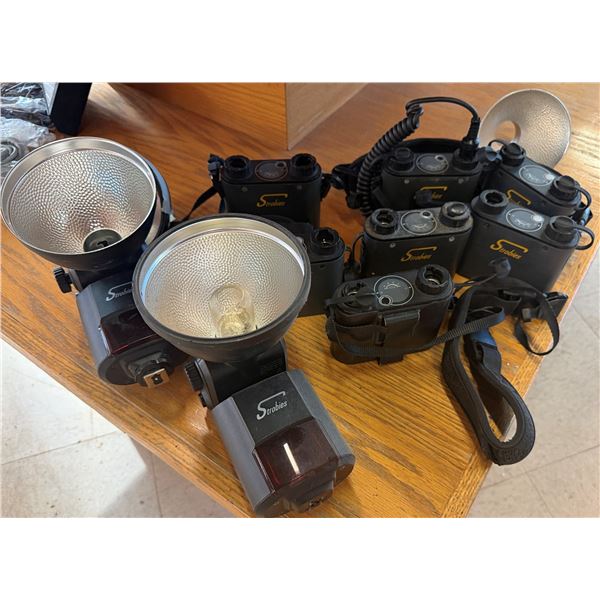 Interfit Strobies Pro-Flash Lighting Flash Heads, Battery Packs, Light Modifiers, etc