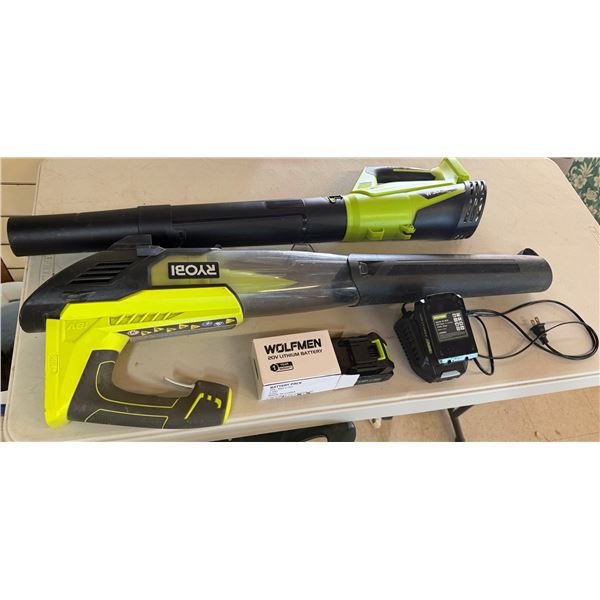 Ryobi Wolfmen BL1820 & 18V ONE+ Jet Fan Blowers