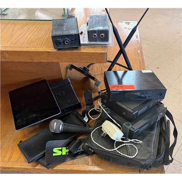 Shure Wireless Microphone System w/ SLX4 Receivers, UltraLite mk5 Interface, etc