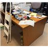 Image 1 : Wooden Desk w/ Chair (stepladder & contents not included)