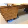 Image 5 : Wooden Desk w/ Chair (stepladder & contents not included)