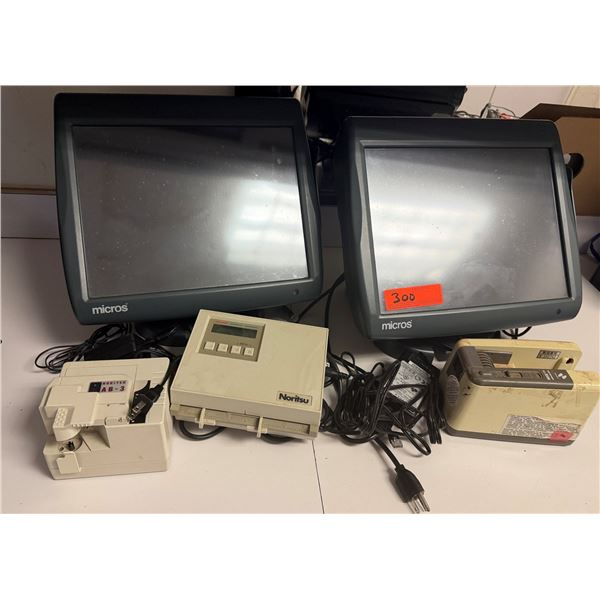 Qty 2 Micros POS System Displays, Noritsu Photographic Densitometer & Film Extractor, etc