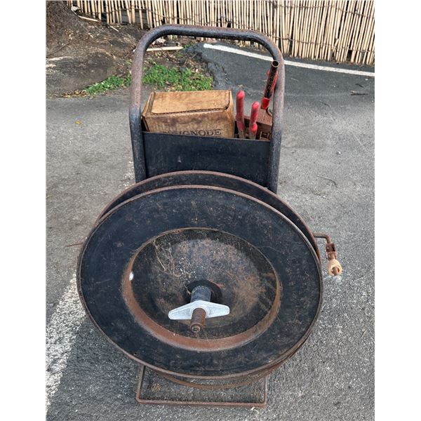 Steel Strapping Banding Dispenser Cart w/ Tools