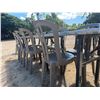 Image 7 : Qty 3 Tables 95" x 24" x 29"H & 25 Plastic Stacking Chairs 16" Dia, 36"H