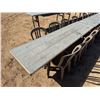 Image 2 : Qty 3 Tables 95" x 24" x 29"H & 25 Plastic Stacking Chairs 16" Dia, 36"H