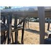 Image 6 : Qty 3 Tables 95" x 24" x 29"H & 25 Plastic Stacking Chairs 16" Dia, 36"H