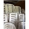 Image 4 : Qty 100 Grosfillex White Miami Bistro Stacking Side Chairs (retail $41/ea) 15" x 15" x 34"H