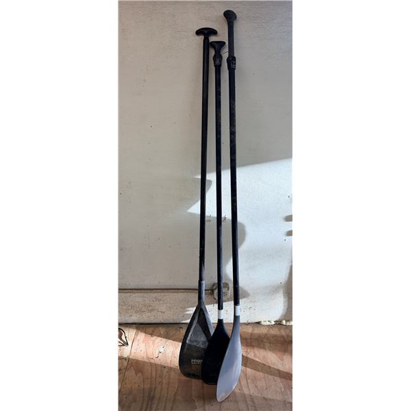 Qty 3 Adjustable Stand-Up Paddles