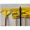 Image 2 : Misc. Mop Handles, Lawn Rake, Broom Sticks, Broom Parts (Appears Unused)