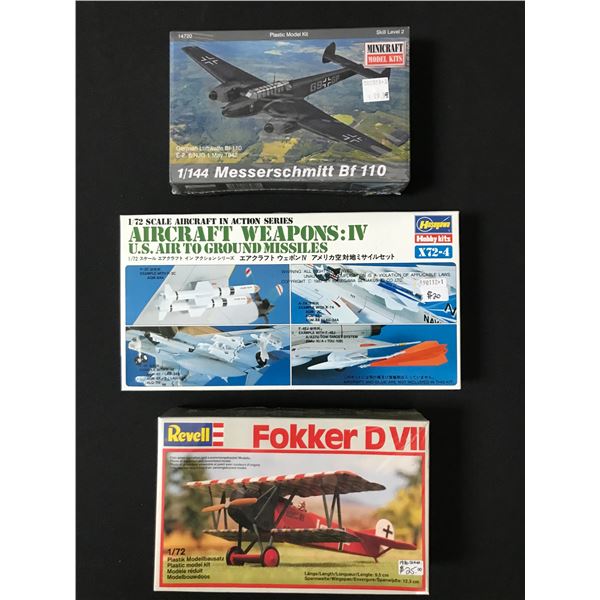 LOT OF 3 MODEL CRAFT KITS IN ORIGINAL BOXES