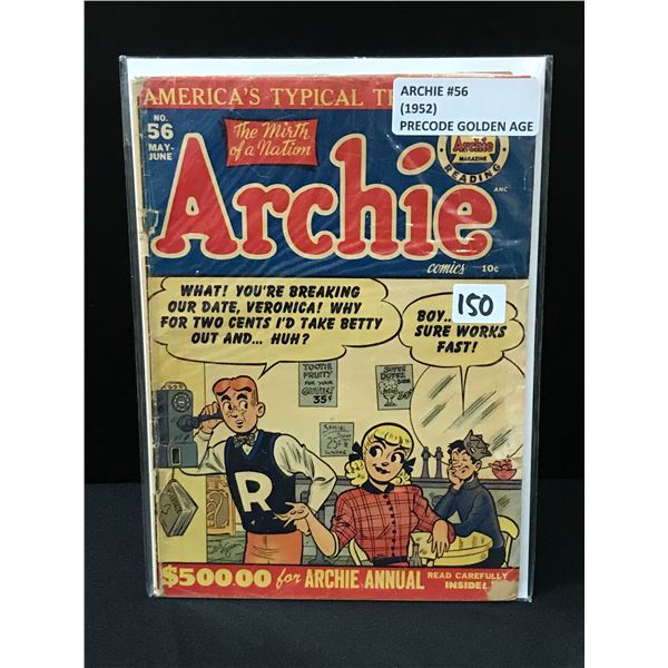 ARCHIE #56 (1952) - AN ARCHIE MAGAZINE