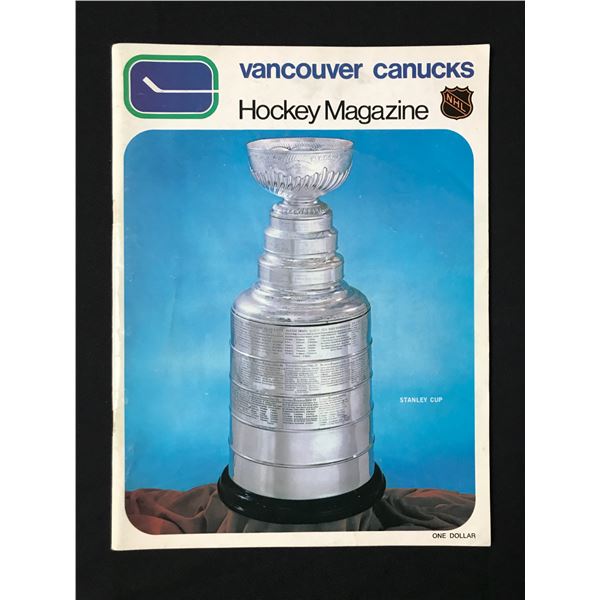 VANCOUVER CANUCKS HOCKEY MAGAZINE