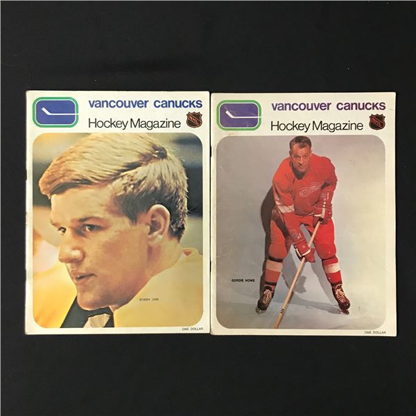 LOT OF 2 VANCOUVER CANUCKS HOCKEY MAGAZINES