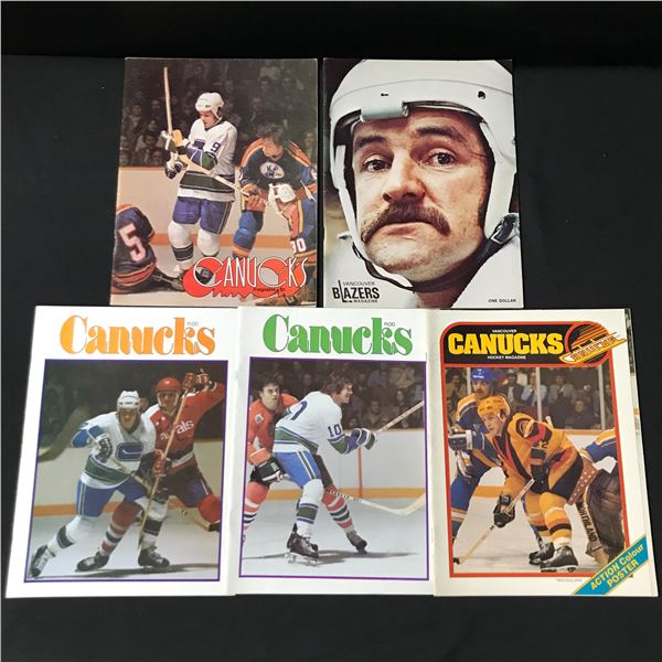 LOT OF 5 VANCOUVER HOCKEY MAGAZINES