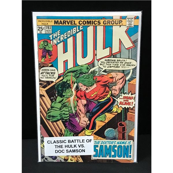 THE Incredible Hulk #193 - MARVEL COMICS