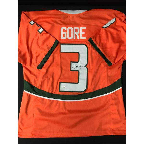 FRANK GORE SIGNED FOOTBALL JERSEY - JSA COA