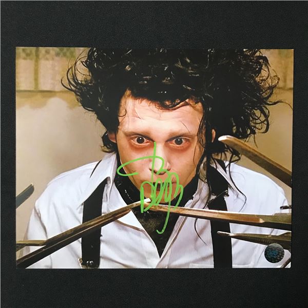 JOHNNY DEPP SIGNED EDWARD SCISSORHANDS 8X10 - KB COA