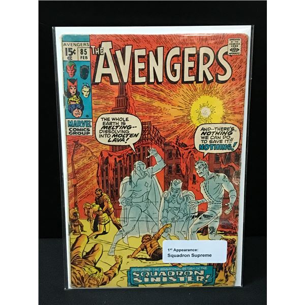 THE AVENGERS #85 1ST APPEARANCE SQUADRON SUPREME - MARVEL COMICS