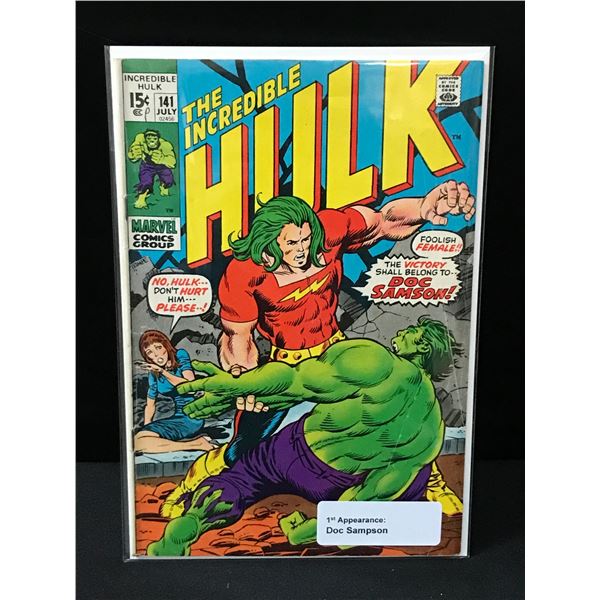 THE Incredible Hulk #141 1ST APPEARANCE DOC SAMSON - MARVEL COMICS