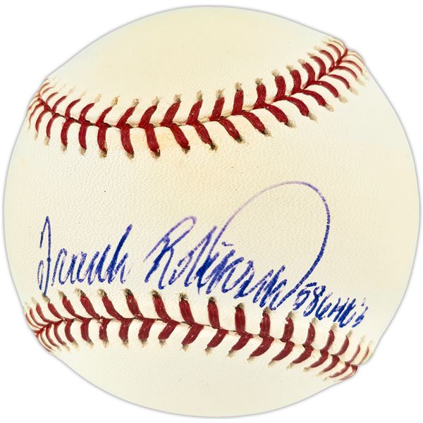 FRANK ROBINSON SIGNED AND INSCRIBED BASEBALL (BECKETT COA