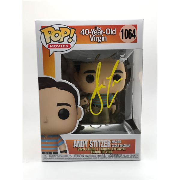 STEVE CARELL SIGNED 40 YEAR OLD VIRGIN FUNKO POP - KB COA