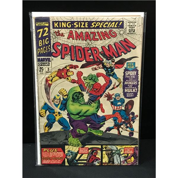 THE AMAZING SPIDERMAN KING SIZED ANNUAL #3 - MARVEL COMICS