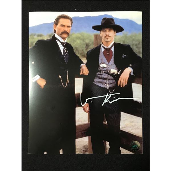 VAL KILMER SIGNED TOMBSTONE 8X10 - KB COA