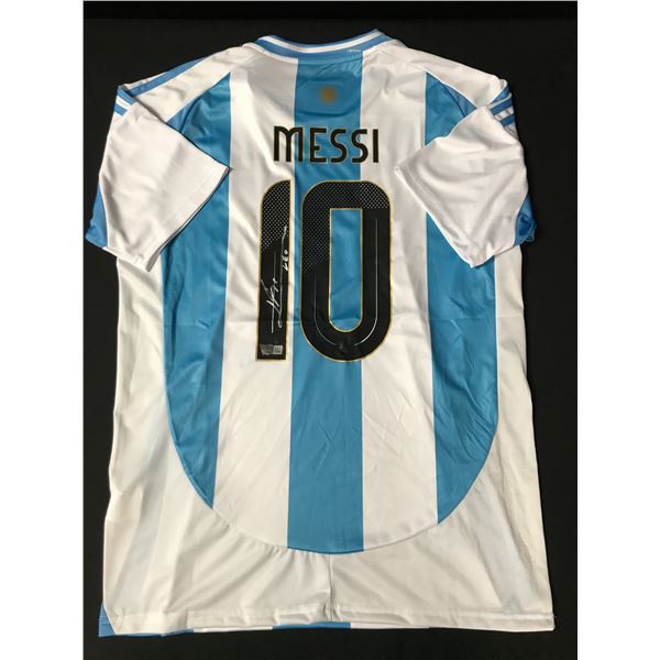 LIONEL MESSI SIGNED SOCCER JERSEY - ACE COA