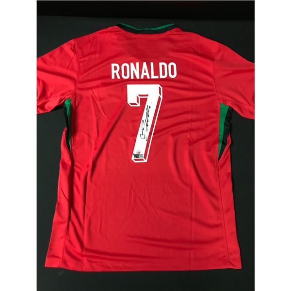 CHRISTIANO RONALDO SIGNED SOCCER JERSEY - ACE COA