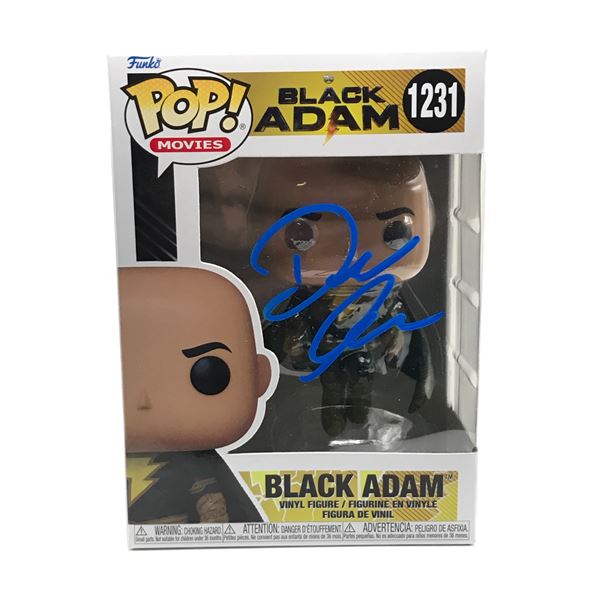 DWAYNE THE ROCK JOHNSON SIGNED BLACK ADAM FUNKO POP - KB COA