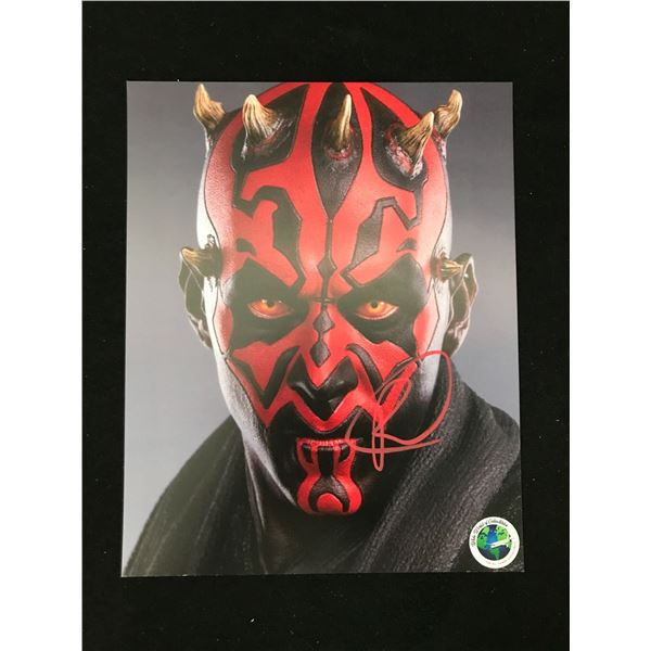 RAY PARK SIGNED DARTH MAUL 8X10 - WWOC COA