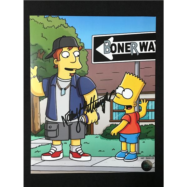NANCY CARTWRIGHT SIGNED SIMPSONS 8X10 - KB COA