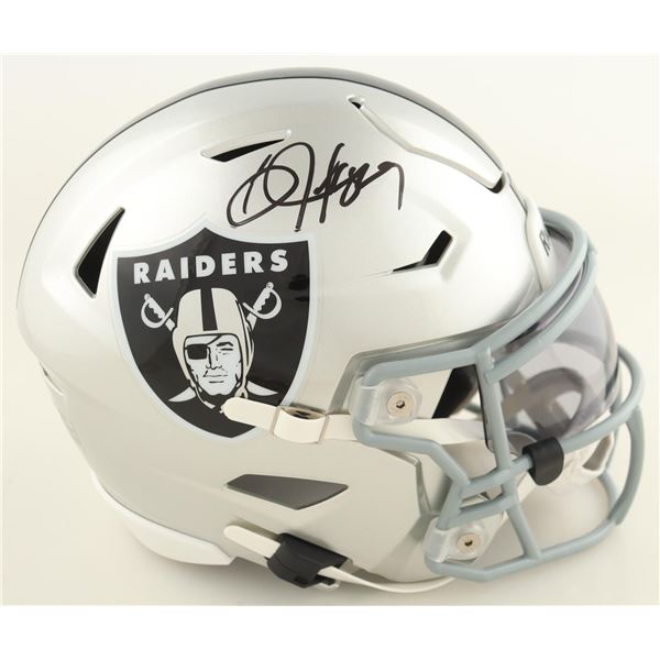 BO JACKSON SIGNED VEGAS RAIDERS MID SIZE FOOTBALL HELMET (BECKETT COA)