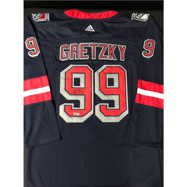WAYNE GRETZKY SIGNED New York RANGERS JERSEY - ACE COA
