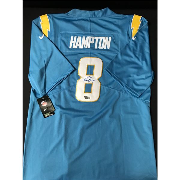OMARION HAMPTON SIGNED Los Angeles Chargers JERSEY - ACE COA
