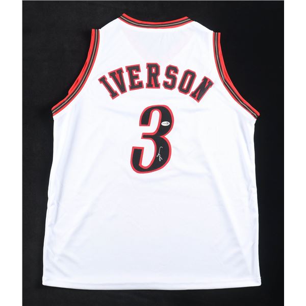ALLEN IVERSON SIGNED PHILADELPHIA 76ERS JERSEY - JSA COA