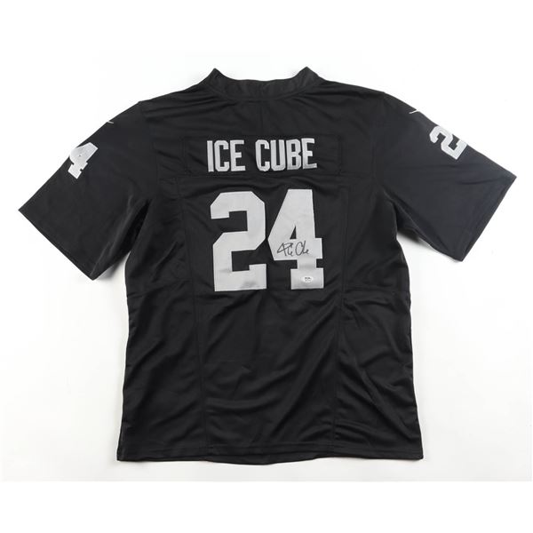 ICE CUBE SIGNED FOOTBALL JERSEY - PSA COA