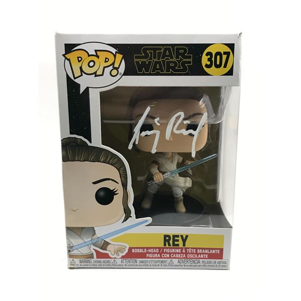 DAISY RIDLEY SIGNED REY FUNKO POP - KB COA