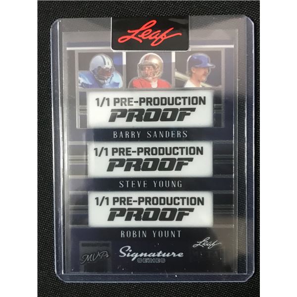 2024 LEAF 1/1 PRE PRODUCTION PROOF SANDERS/YOUNG/YOUNT