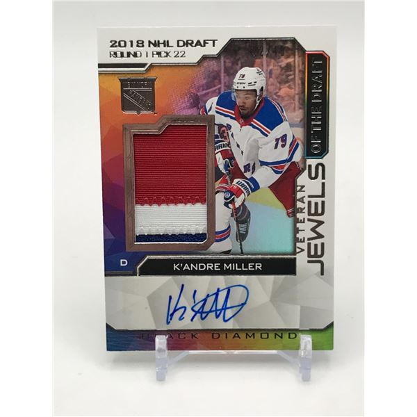 2023-24 UPPER DECK BLACK DIAMOND K'ANDRE MILLER SIGNED PATCH TRADING CARD
