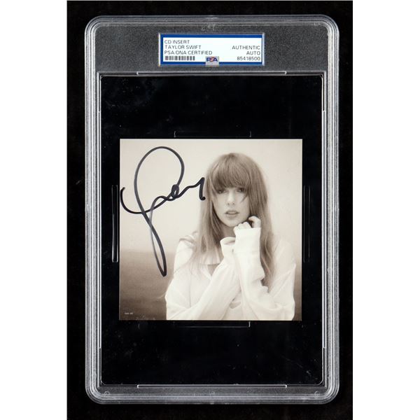 Taylor Swift SIGNED AND SLABBED CD INSERT - PSA COA