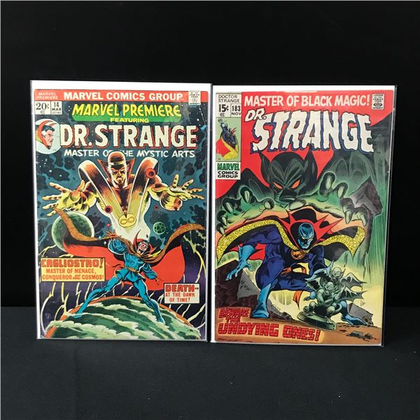 LOT OF 2 COMICS FEATURING DR. STRANGE - MARVEL COMICS