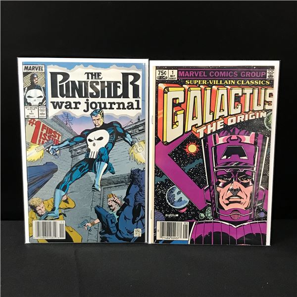 LOT OF 2 MARVEL COMICS - THE PUNISHER #1 AND GALACTUS THE ORIGIN #1