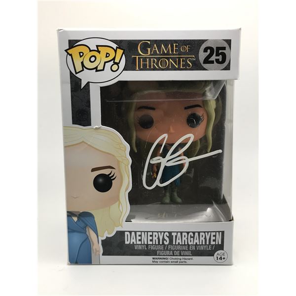 EMILIA CLARKE SIGNED GAME OF THRONES FUNKO POP - KB COA