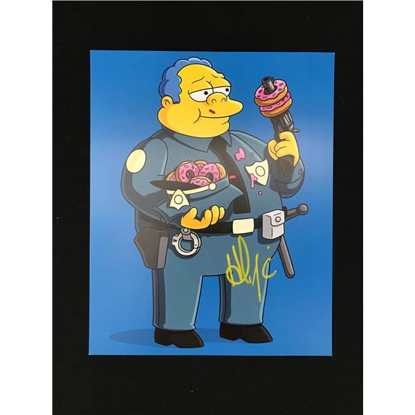 Hank Azaria SIGNED CHIEF WIGGUM SIMPSONS 8X10 - WWOC COA